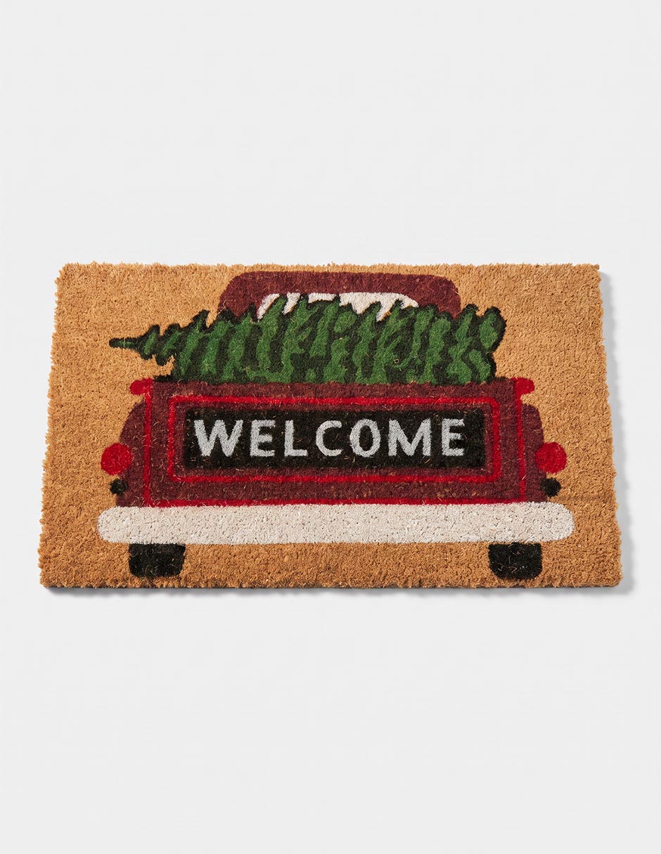 Tapete navideño para entrada Tapete navideño para entrada